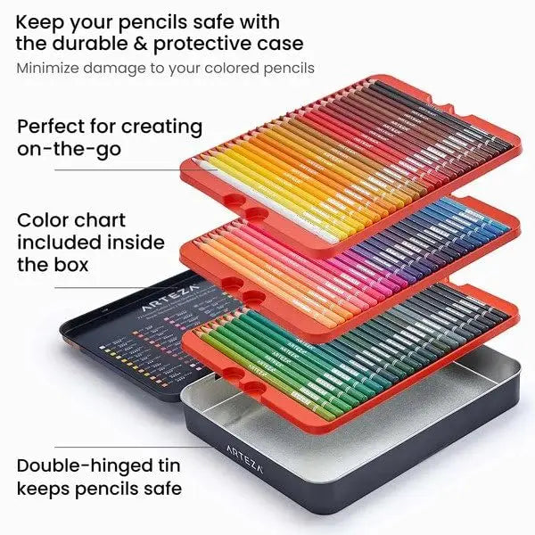 Arteza Colored Pencils Expert Assorted Colors Set